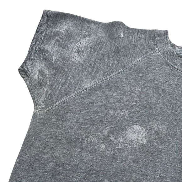 Women’s Vintage Russell Athletic Sweat top sleeveless grey cotton 1970s - Picture 4 of 6